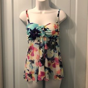 Croft & Barrow tankini top only NWT Size 6